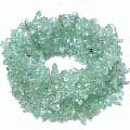 Design 11250: green crystal chipped bracelets