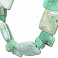 Design 11431: green,white chrysoprase chunky bracelets
