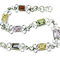 Design 11629: green,red,multi-color multi-stone bracelets