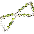 Design 11666: green peridot bracelets