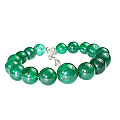 12179: Beaded Green aventurine  ethnic bracelets