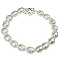 Design 12280: white pearl adjustable bracelets