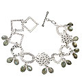 Design 12949: blue,green,gray labradorite contemporary bracelets