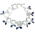 Design 12968: blue iolite adjustable bracelets