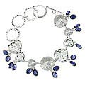 Design 12970: blue iolite adjustable bracelets