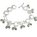 Design 13034: blue,green,gray labradorite contemporary bracelets