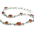 Design 14488: orange carnelian contemporary bracelets