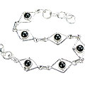 Design 14495: black black onyx contemporary bracelets