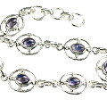 Design 14533: blue iolite contemporary bracelets