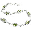 Design 14579: green peridot contemporary bracelets