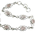 Design 14585: pink rose quartz contemporary bracelets