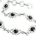 Design 14591: black black onyx contemporary bracelets