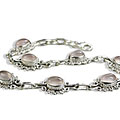 Design 14602: pink rose quartz contemporary bracelets