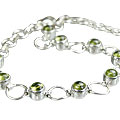 Design 14629: green peridot bracelets
