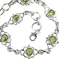 Design 14669: green peridot contemporary bracelets