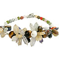 Design 14987: multi-color multi-stone cha-cha bracelets