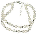 Design 15080: white pearl bracelets