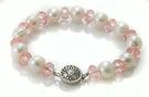 Design 17501 pink,white pearl brides-maids bracelets