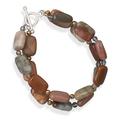 Design 17984 brown jasper contemporary bracelets