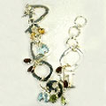 Design 9487: multi-color multi-stone modern bracelets