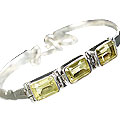 Design 9497: yellow lemon quartz bracelets