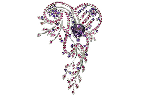 SKU 11076 - a Amethyst Brooches Jewelry Design image