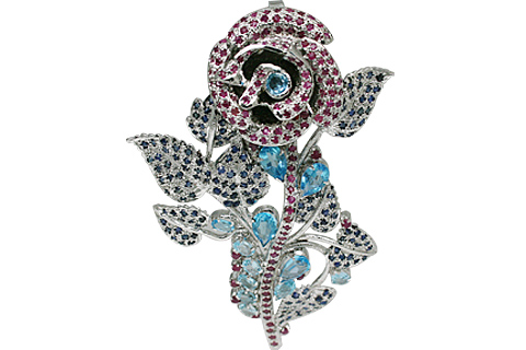 SKU 11077 - a Sapphire Brooches Jewelry Design image