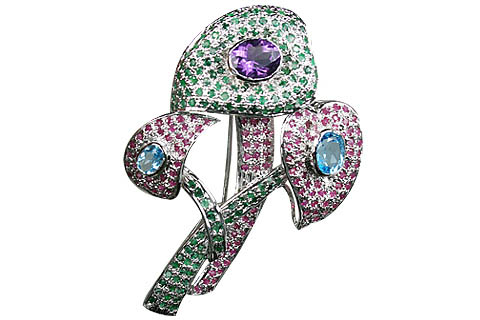 SKU 11080 - a Ruby Brooches Jewelry Design image