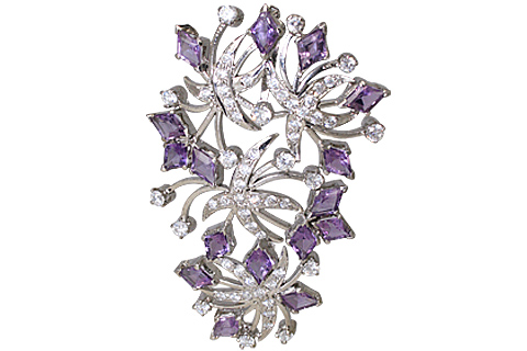 SKU 11646 - a Amethyst brooches Jewelry Design image