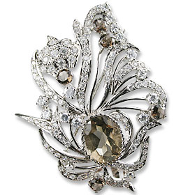 SKU 13590 - a multi-stone brooches Jewelry Design image