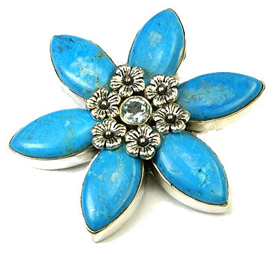 SKU 9458 - a Turquoise Brooches Jewelry Design image