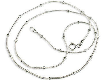 SKU 7699 - a silver chains Jewelry Design image