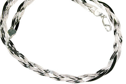 SKU 7701 - a silver chains Jewelry Design image