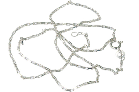 SKU 9732 - a silver chains Jewelry Design image