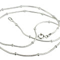 7699: Silver Setting white silver  chains chains