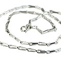 9800: Silver Setting white silver  chains chains