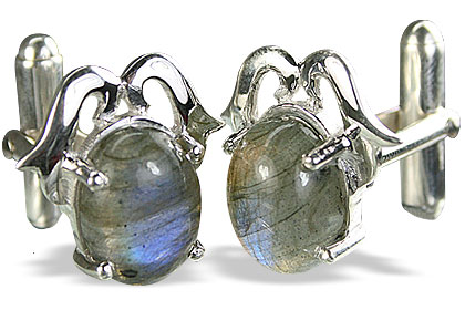 SKU 14780 - a Labradorite Cufflinks Jewelry Design image