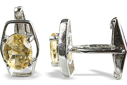 SKU 14793 - a Citrine cufflinks Jewelry Design image