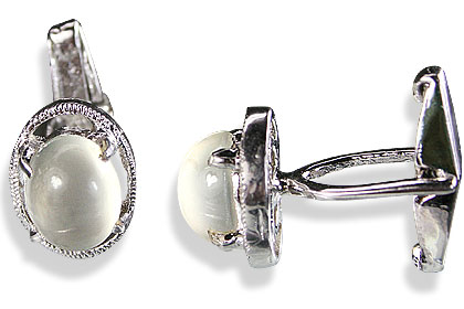 SKU 14802 - a Moonstone cufflinks Jewelry Design image