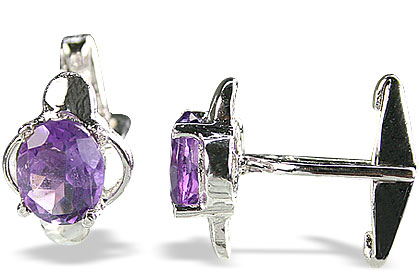 SKU 14803 - a Amethyst cufflinks Jewelry Design image