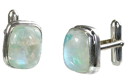 SKU 16178 - a Moonstone cufflinks Jewelry Design image