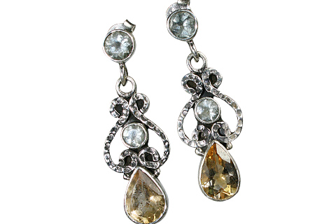 SKU 10003 - a Citrine earrings Jewelry Design image