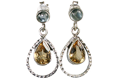 SKU 10004 - a Citrine earrings Jewelry Design image