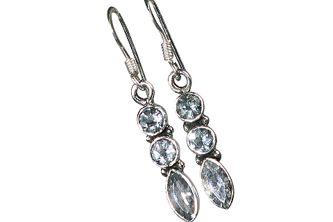 SKU 10005 - a Aquamarine earrings Jewelry Design image