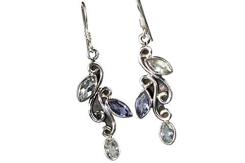 SKU 10006 - a Aquamarine earrings Jewelry Design image