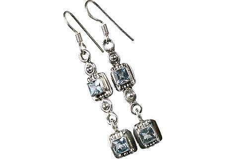 SKU 10009 - a Aquamarine earrings Jewelry Design image
