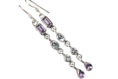 SKU 10010 - a Amethyst earrings Jewelry Design image
