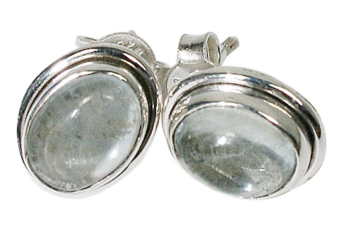 SKU 10015 - a Aquamarine earrings Jewelry Design image