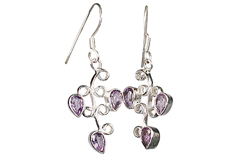 SKU 10028 - a Amethyst earrings Jewelry Design image
