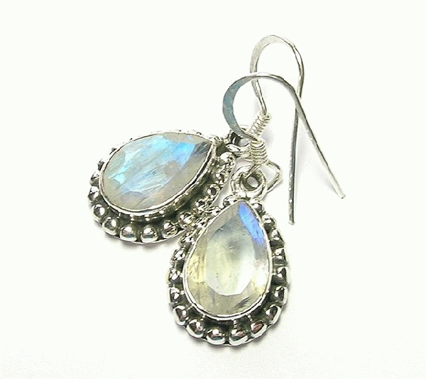 SKU 10063 - a Moonstone earrings Jewelry Design image